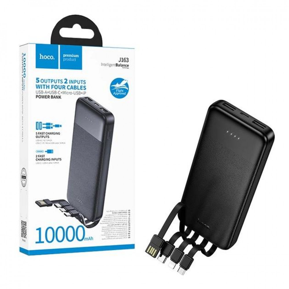 Power Bank 10000 mAh | 22.5W+PD20W — Hoco J163 — Black Power Bank 10000 mAh | 22.5W+PD20W — Hoco J163 — Black