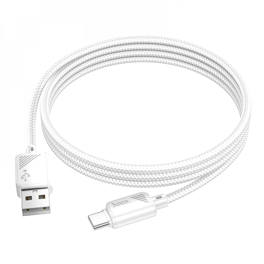 Кабель USB C 2.4A (1m) Hoco X113 — White Кабель USB C 2.4A (1m) Hoco X113 — White