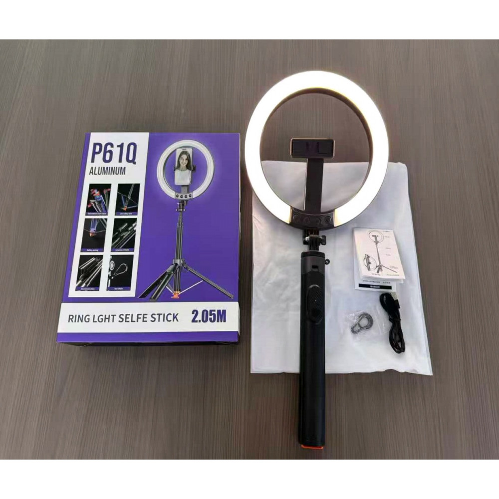 Monopod Tripod | 2.05m | — P61Q | Button Bluetooth | Ring light Monopod Tripod | 2.05m | — P61Q | Button Bluetooth | Ring light