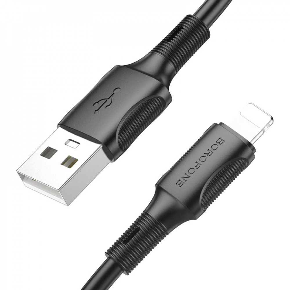 Кабель Lightning 2.4A (1m) Borofone BX80 — Black Кабель Lightning 2.4A (1m) Borofone BX80 — Black