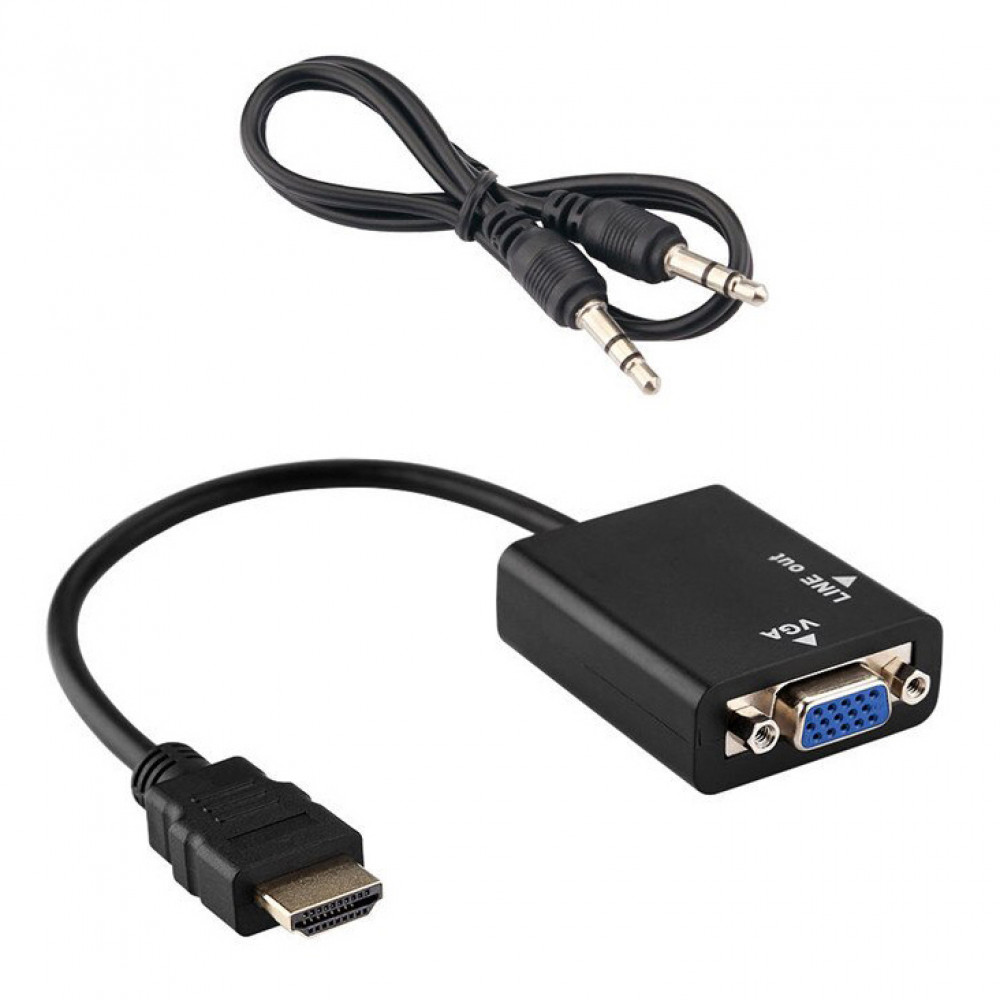 Переходник HDMI - VGA Black Переходник HDMI - VGA Black