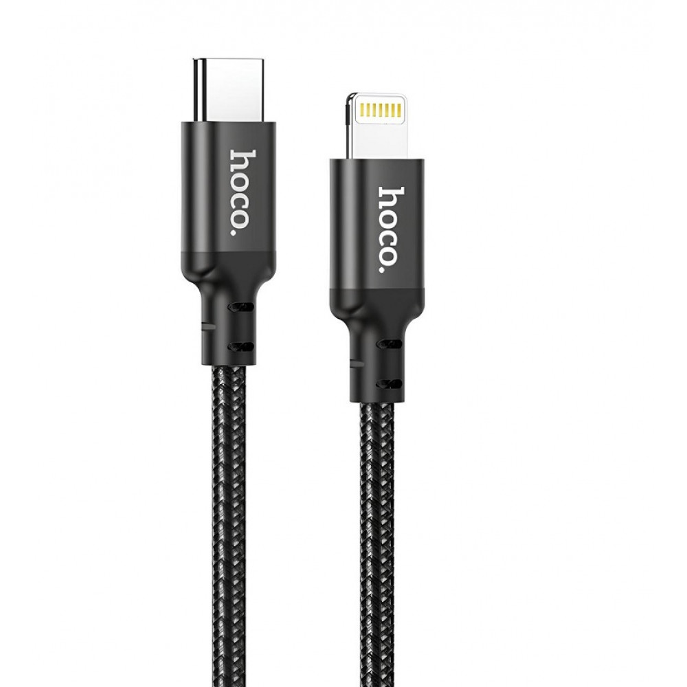 Кабель USB C to Lightning 20W PD (2m) — Hoco X14 Double Speed — Black Кабель USB C to Lightning 20W PD (2m) — Hoco X14 Double Speed — Black