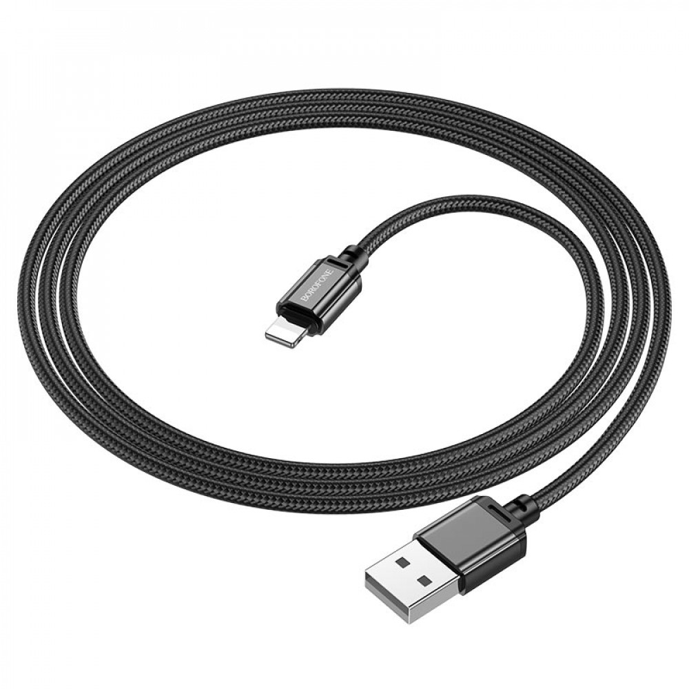 Кабель Lightning 2.4A (1m) Borofone BX87 — Black Кабель Lightning 2.4A (1m) Borofone BX87 — Black