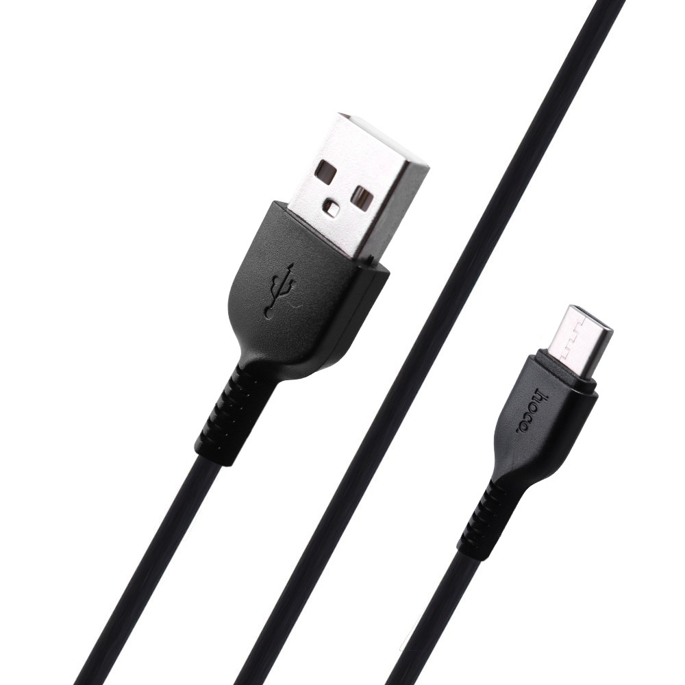 Кабель USB C 2A (1m) Hoco X13 — Black Кабель USB C 2A (1m) Hoco X13 — Black