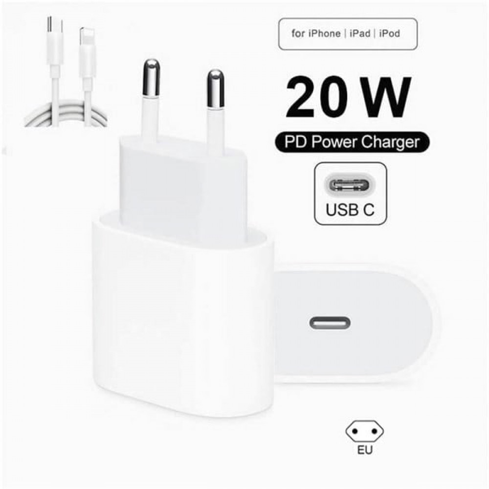 Home Charger 20W PD USB C to Lightning Cable (1m) Apple MHJ83ZM/A Home Charger 20W PD USB C to Lightning Cable (1m) Apple MHJ83ZM/A