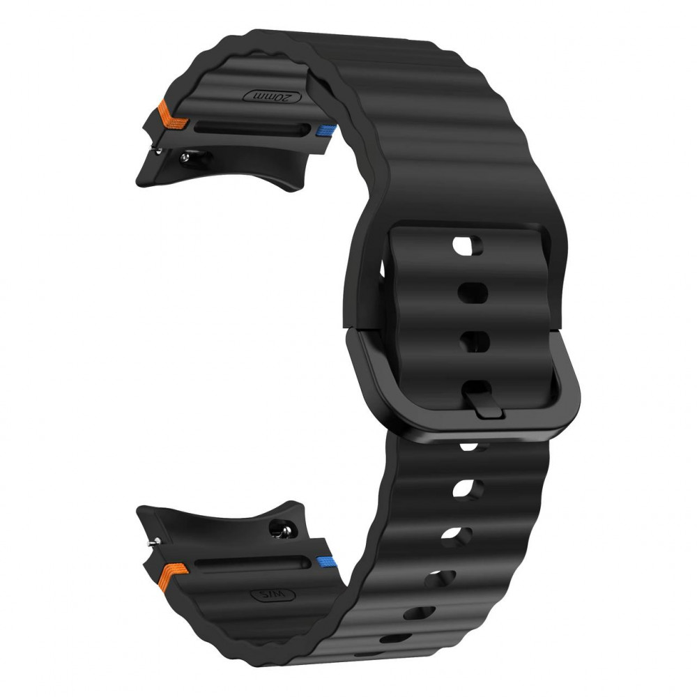 Ремінець Silicone band, силіконовий, Samsung Galaxy Watch Ultra 7/8 — Black Ремінець Silicone band, силіконовий, Samsung Galaxy Watch Ultra 7/8 — Black