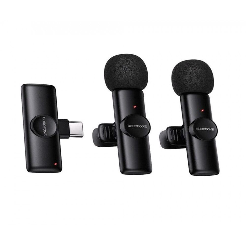 Беспроводной микрофон для телефона USB C — Borofone BFK16A Беспроводной микрофон для телефона USB C — Borofone BFK16A