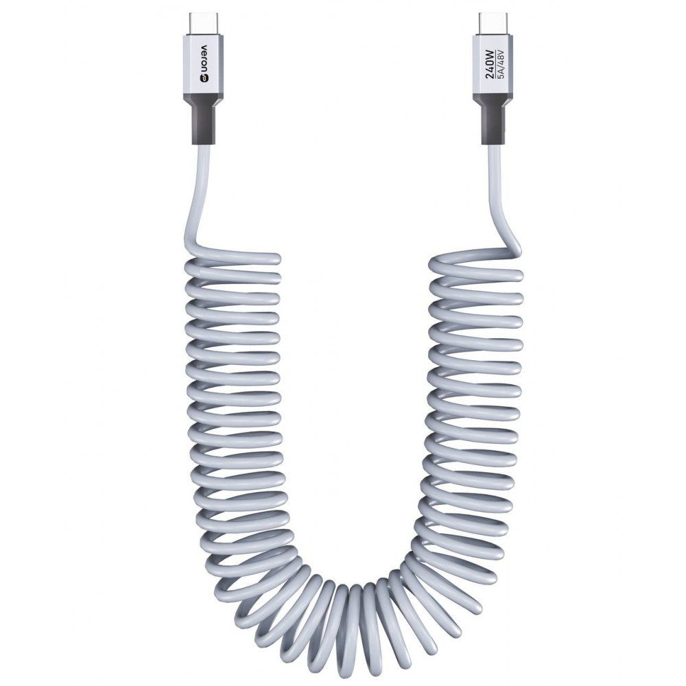 Кабель USB C to C 60W (1.8m) — Veron CC13 Silicon — Black Кабель USB C to C 60W (1.8m) — Veron CC13 Silicon — Black