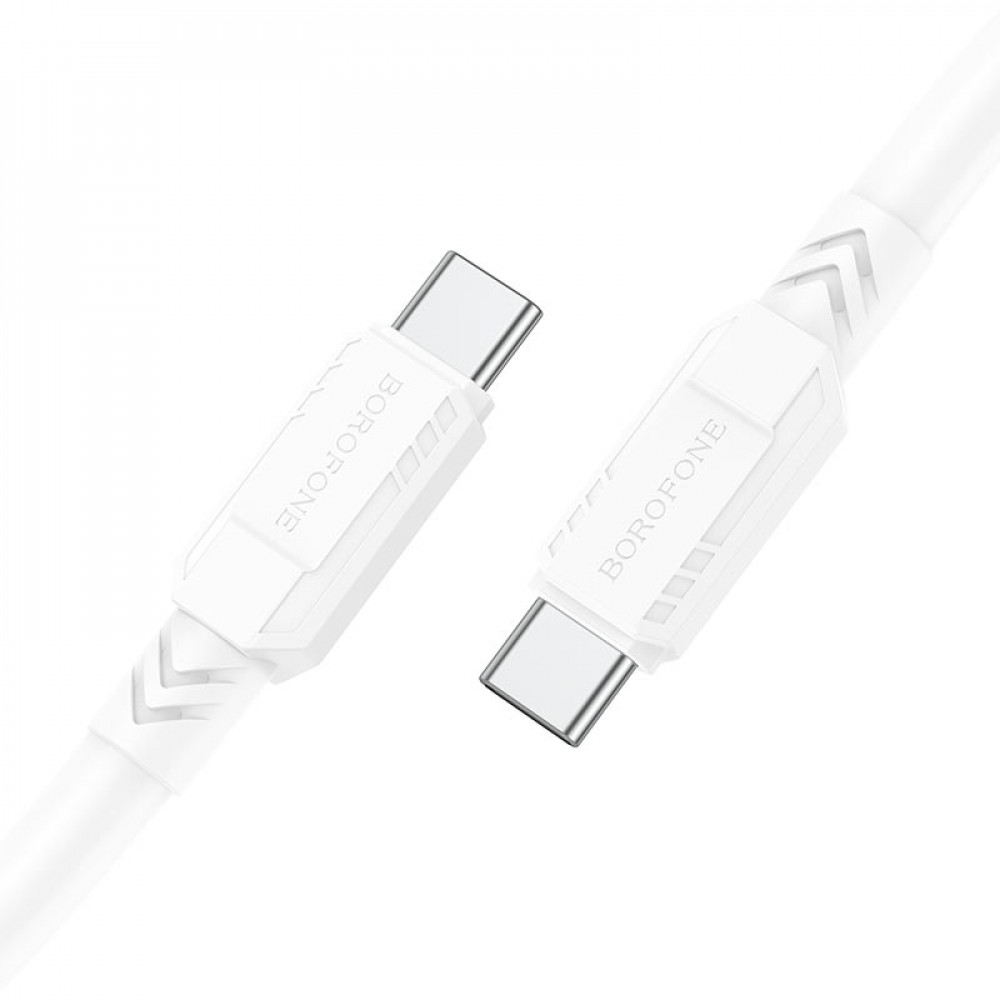 Кабель USB C to C 60W (1m) — Borofone BX81 — White Кабель USB C to C 60W (1m) — Borofone BX81 — White