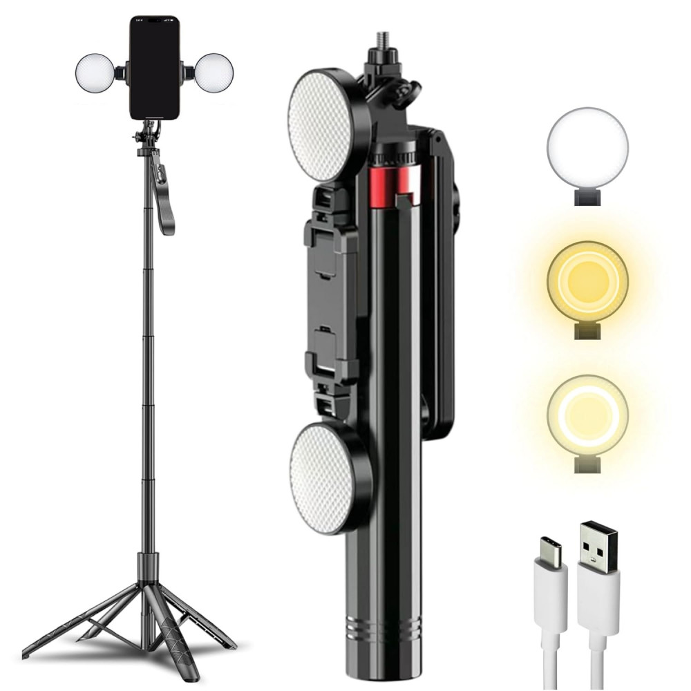 Monopod Tripod (1.85m) — P185-K with LED Monopod Tripod (1.85m) — P185-K with LED