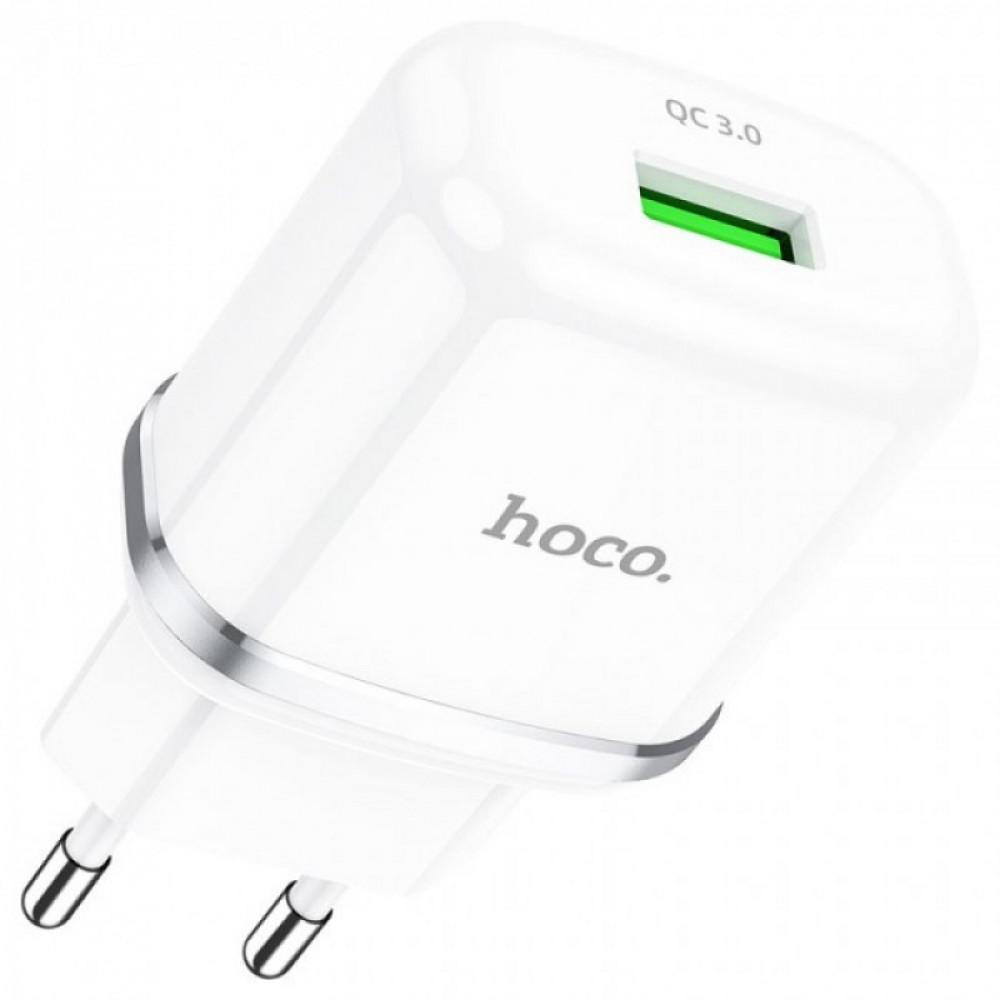 Home Charger | 18W | QC3.0 — Hoco N3 — White Home Charger | 18W | QC3.0 — Hoco N3 — White