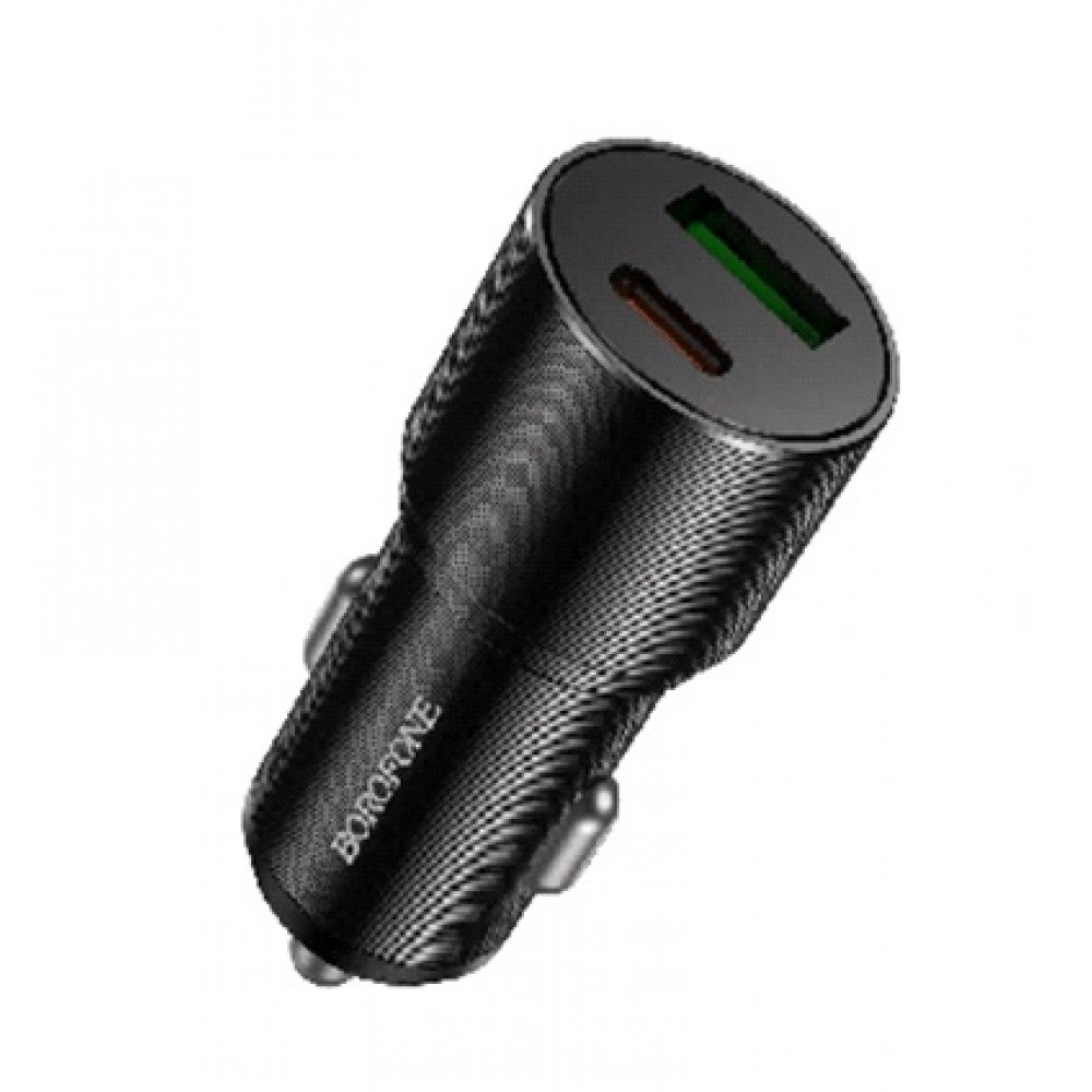 Автомобільний зарядний пристрій Borofone BZ19B, 48 Вт, USB-A, USB-C Автомобільний зарядний пристрій Borofone BZ19B, 48 Вт, USB-A, USB-C