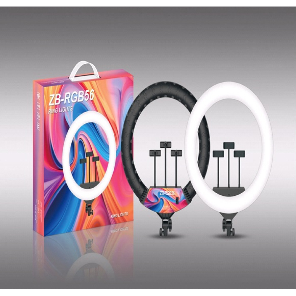 Лампа Кольцевая RGB LED (56 cm) ZB-56 COLOR BOX Лампа Кольцевая RGB LED (56 cm) ZB-56 COLOR BOX