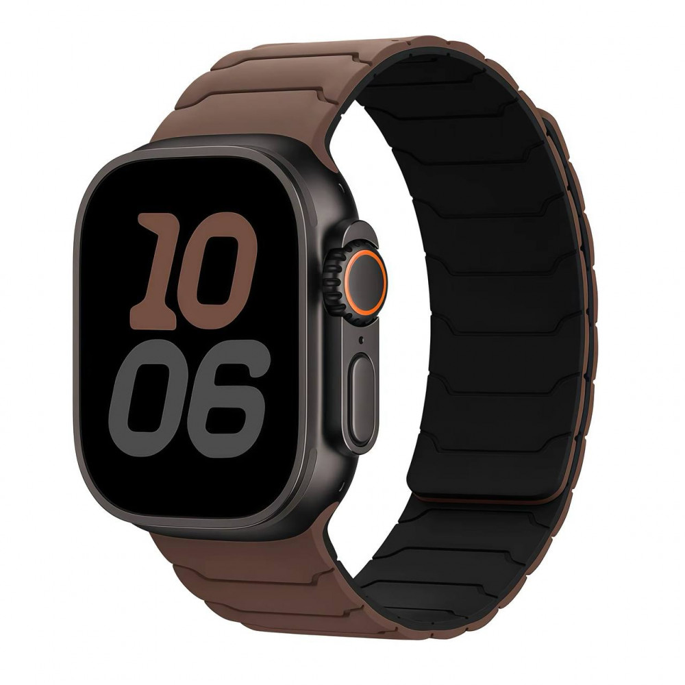 Ремінець Armor Magnetic Band — Apple Watch 38 mm | 40 mm | 41 mm — Chocolate&Black Ремінець Armor Magnetic Band — Apple Watch 38 mm | 40 mm | 41 mm — Chocolate&Black
