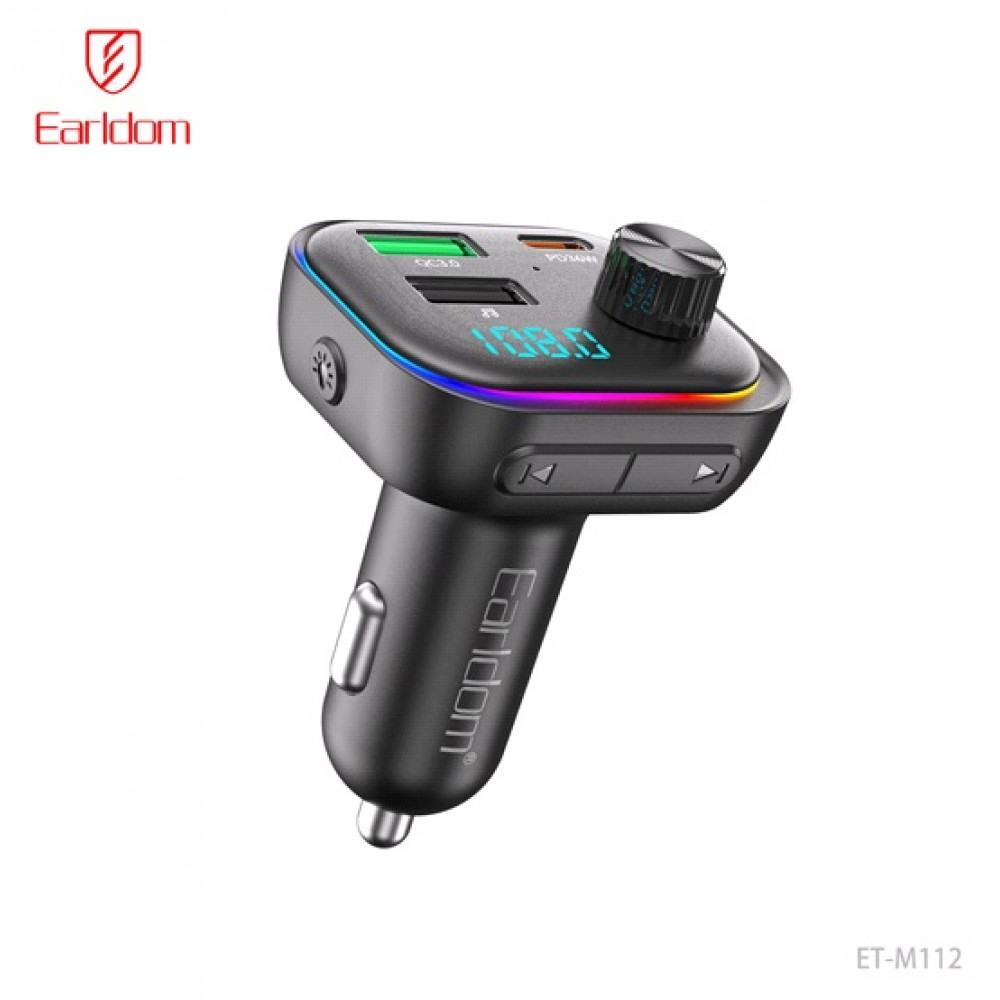 Fm Modulator MP3 | Car Charger | 3.0A | 2U | 1C — Earldom ET-M112 Fm Modulator MP3 | Car Charger | 3.0A | 2U | 1C — Earldom ET-M112