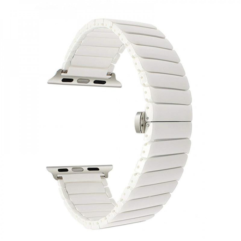 Ремінець Ceramic Bead Design — Універсальний 22 mm — White Ремінець Ceramic Bead Design — Універсальний 22 mm — White