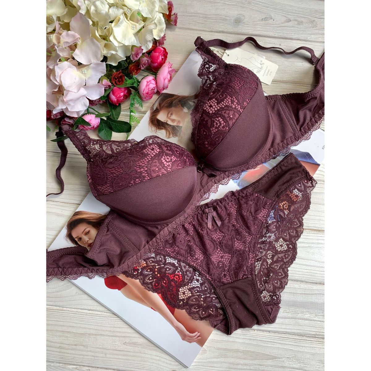 Комплект нижнего белья на тонком поролоне С 946 Комплект нижнего белья на тонком поролоне С 946