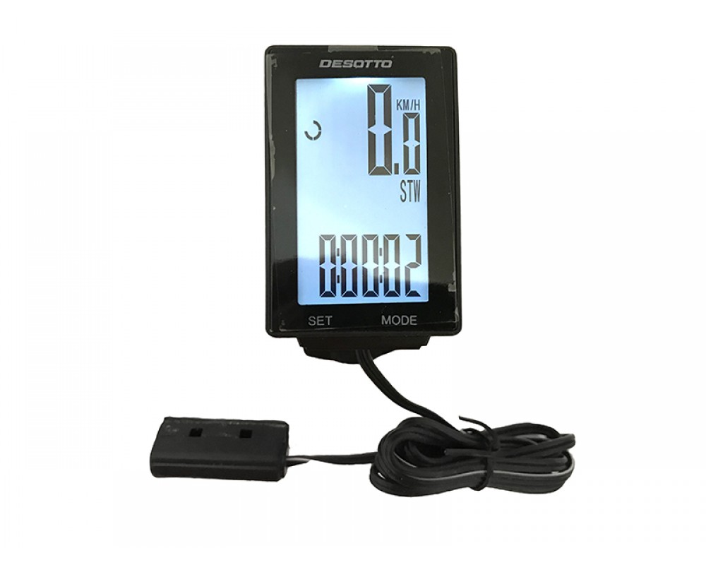 Велокомпьютер проводной Desotto JY-M19-CL Велокомпьютер проводной Desotto JY-M19-CL