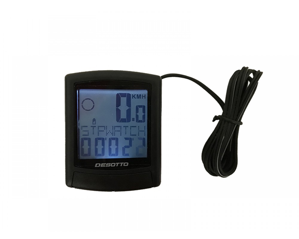 Велокомпьютер проводной Desotto JY-M20-BL Велокомпьютер проводной Desotto JY-M20-BL