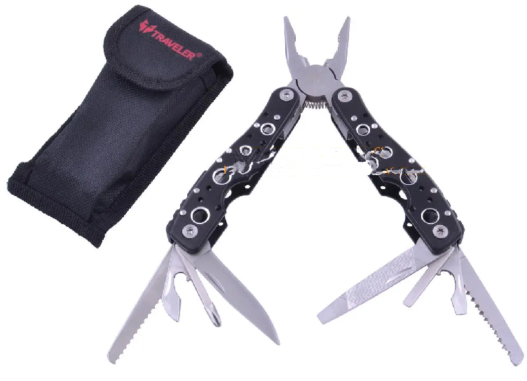 Многофункциональный нож (мультитул) Traveler 16см (120шт/ящ) MT-833 Черный Многофункциональный нож (мультитул) Traveler 16см (120шт/ящ) MT-833 Черный