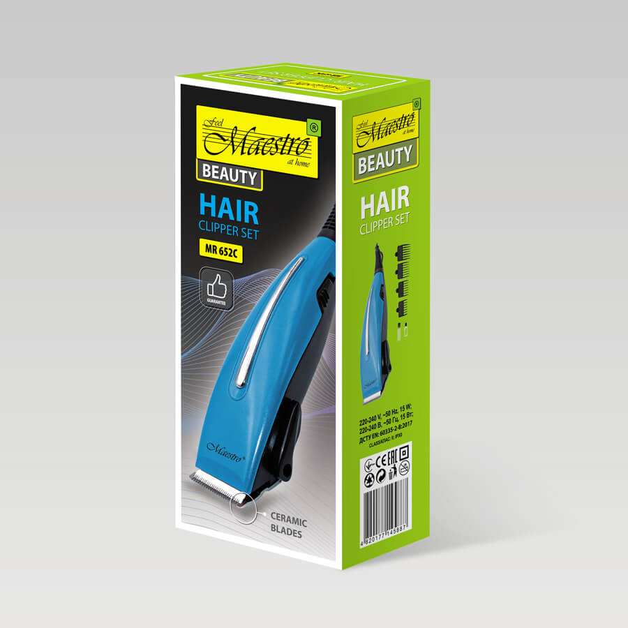 Машинка для стрижки волос MR-652C-BLUE-RED Машинка для стрижки волос MR-652C-BLUE-RED