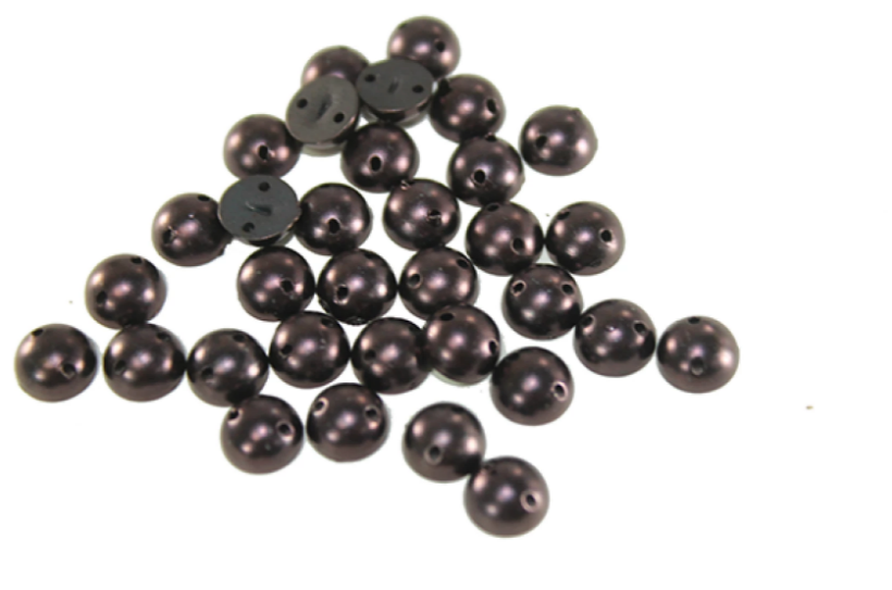 Полубусины пришивные 100гр/10мм, расцветки в ассортименте Полубусины пришивные 100гр/10мм, расцветки в ассортименте