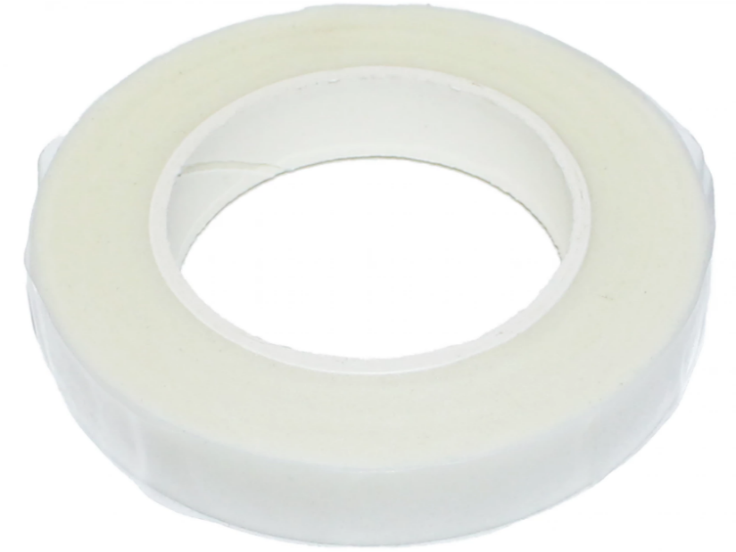 Флористическая лента Тейп Белая 1.2см/30м Флористическая лента Тейп Белая 1.2см/30м