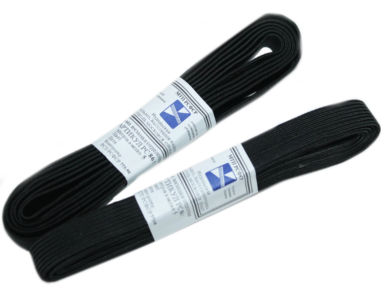 Резинка бельевая черная 1.8см/2.5м Резинка бельевая черная 1.8см/2.5м