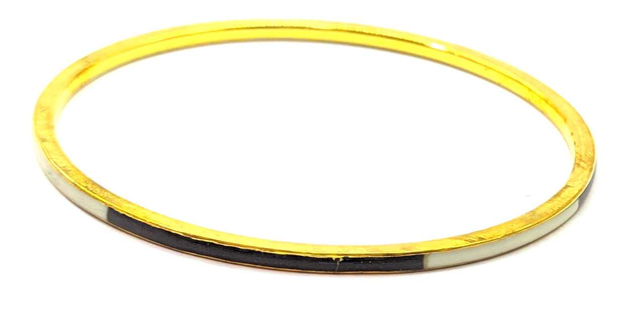 Браслет медный с бело-черными костяными вставками (d-7 см, ширина 4 мм) Браслет медный с бело-черными костяными вставками (d-7 см, ширина 4 мм)