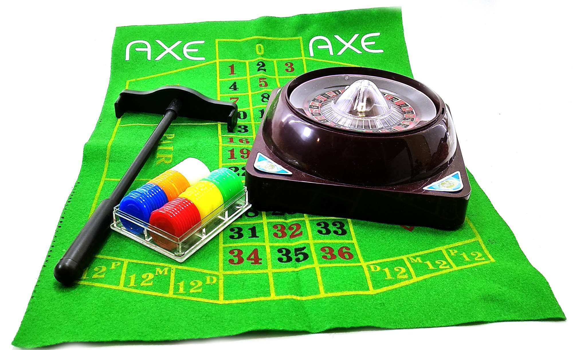 Казино (в н-ре сукно с фишками)(25х25х9 см) Рулетка электронная (в н-ре сукно с фишками)(25х25х9 см) код 18433