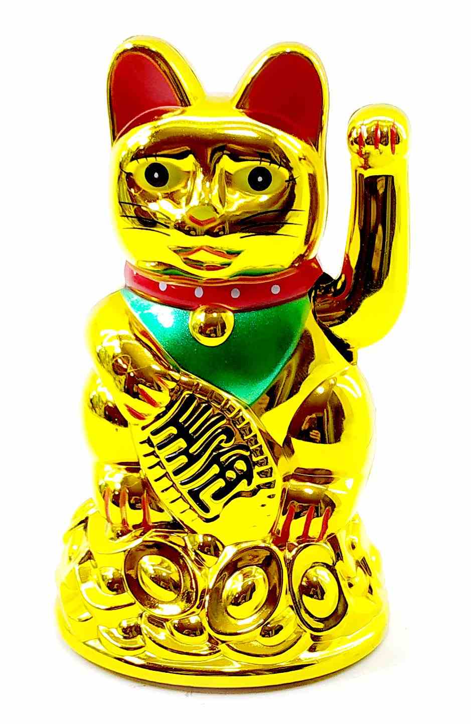 Кошка Манэки-нэко машущая лапой (батарейки в комплект не входят)(11,5х7х7 см) Кошка Манэки-нэко машущая лапой (батарейки в комплект не входят)(11,5х7х7 см)(MLY45A) код 18582