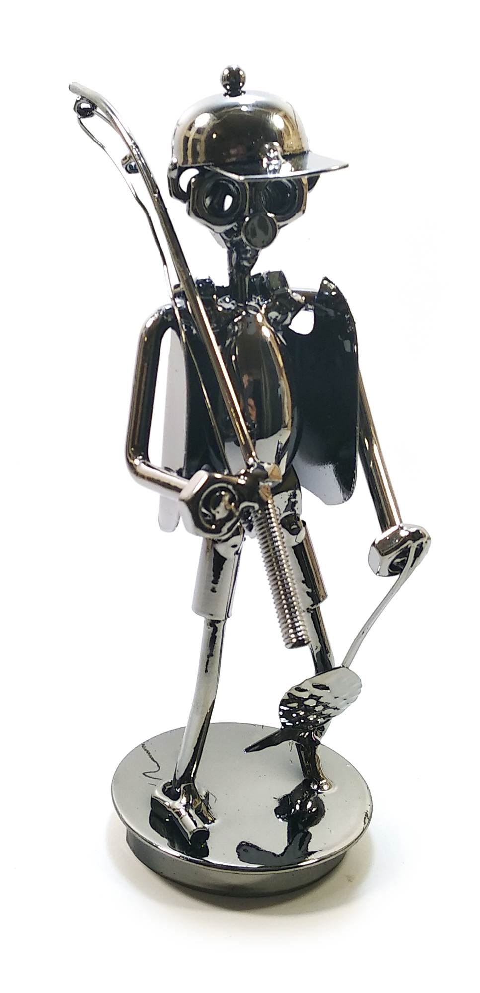 Техно-арт Рыбак с рыбой металл (20х14х8 см) Техно-арт "Рыбак с рыбой" металл (20х14х8 см)(44-1456) код 20166