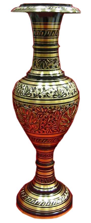 Ваза бронзовая черная (42,5х13,5х13,5 см) Ваза бронзовая черная (42,5х13,5х13,5 см)(Kashmiri Black Ord 16") код 21673