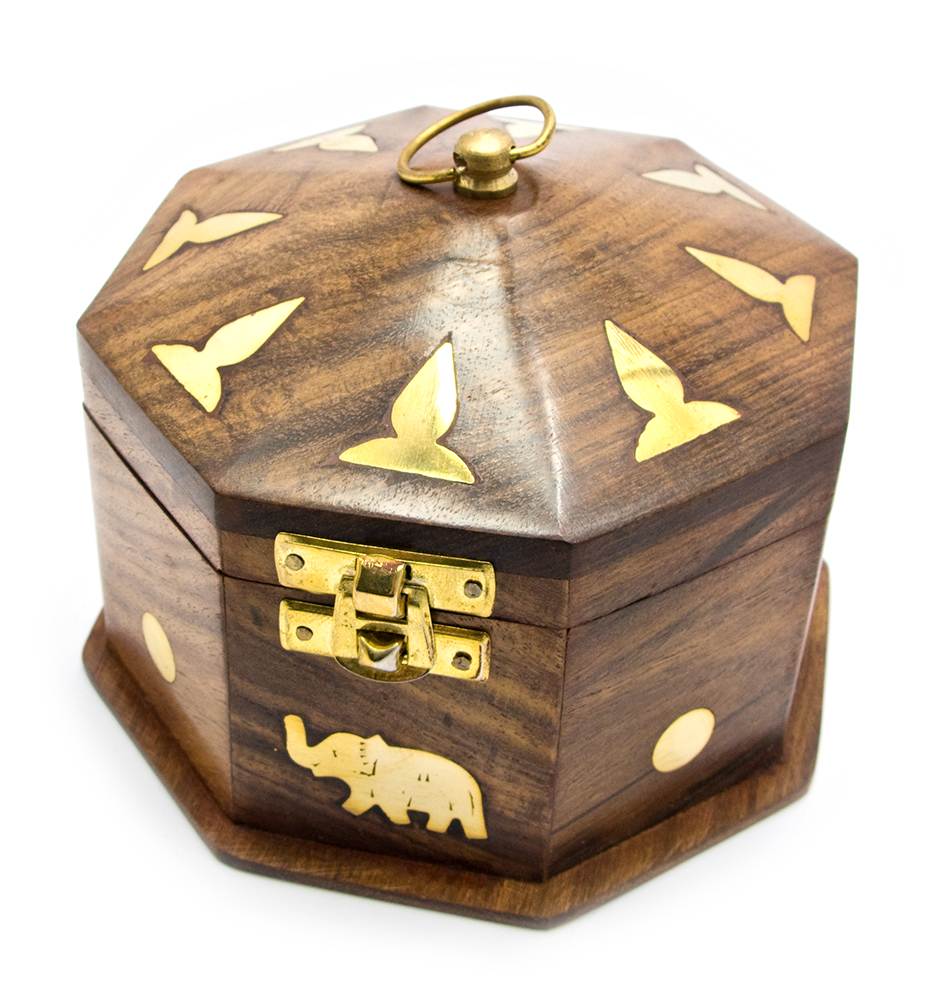 Шкатулка розовое дерево (8 граней)(14х14х9 см)(6х6) Шкатулка розовое дерево (8 граней)(14х14х9 см)(6х6)