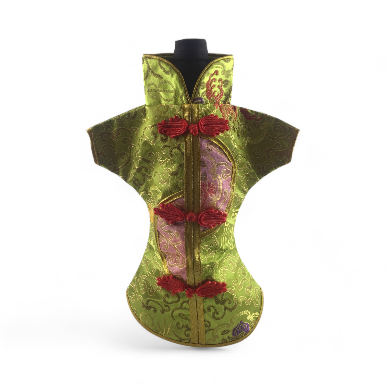 Чехол на бутылку салатовый Кимоно (28х25 см) Чехол на бутылку салатовый Кимоно (28х25 см)