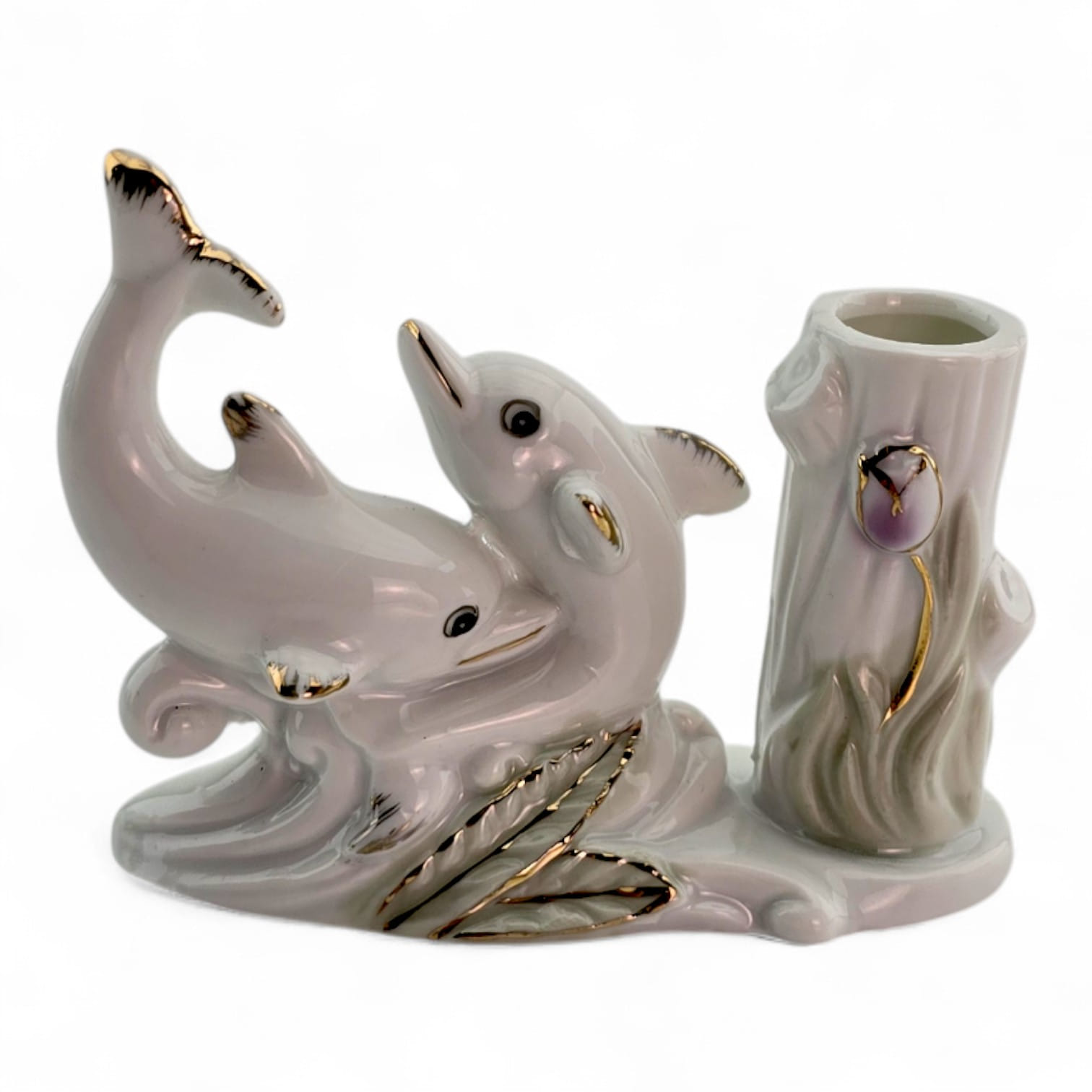 Дельфины подставка для зубочисток фарфор (7 х 8,7 х 3,3 см) Дельфины подставка для зубочисток фарфор (7 х 8,7 х 3,3 см)