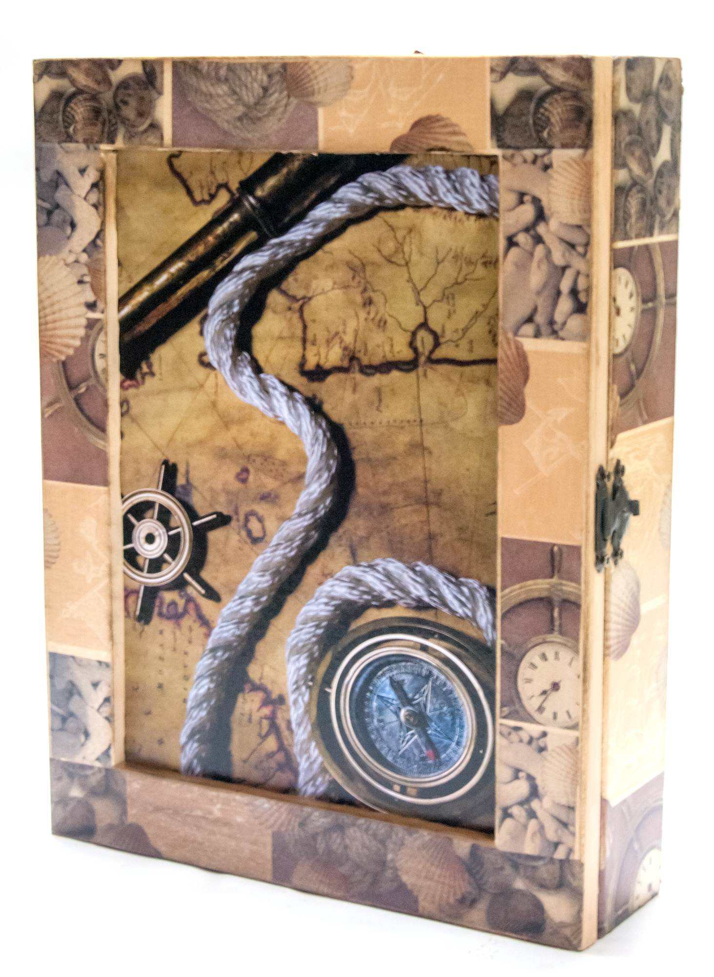 Ключница Морская массив дерева (25,5х19,5х5,5 см.) Ключница Морская массив дерева (25,5х19,5х5,5 см.)