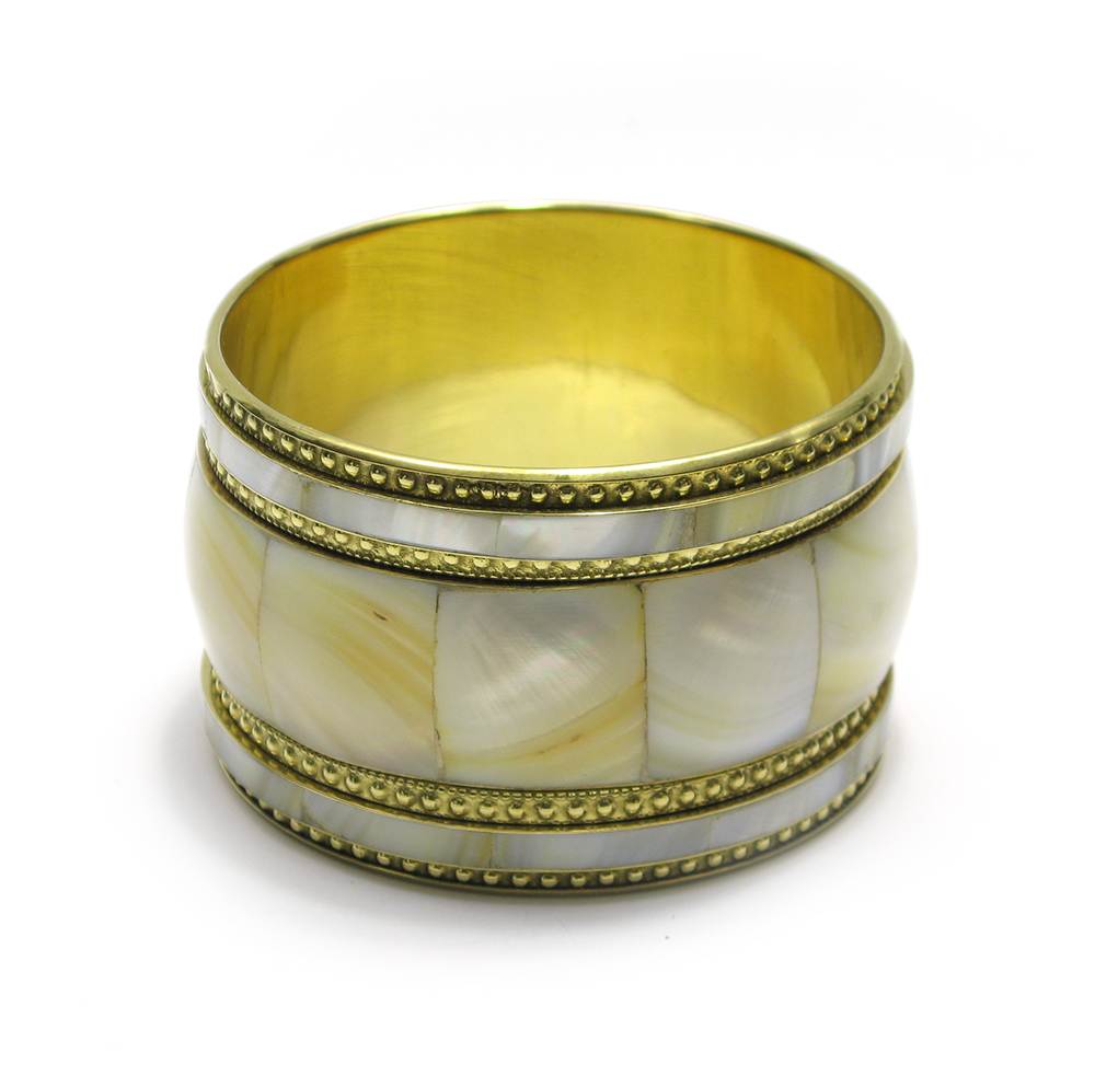 Браслет медный с перламутром (d-7 h-5 см) Браслет медный с перламутром (d-7 h-5 см)