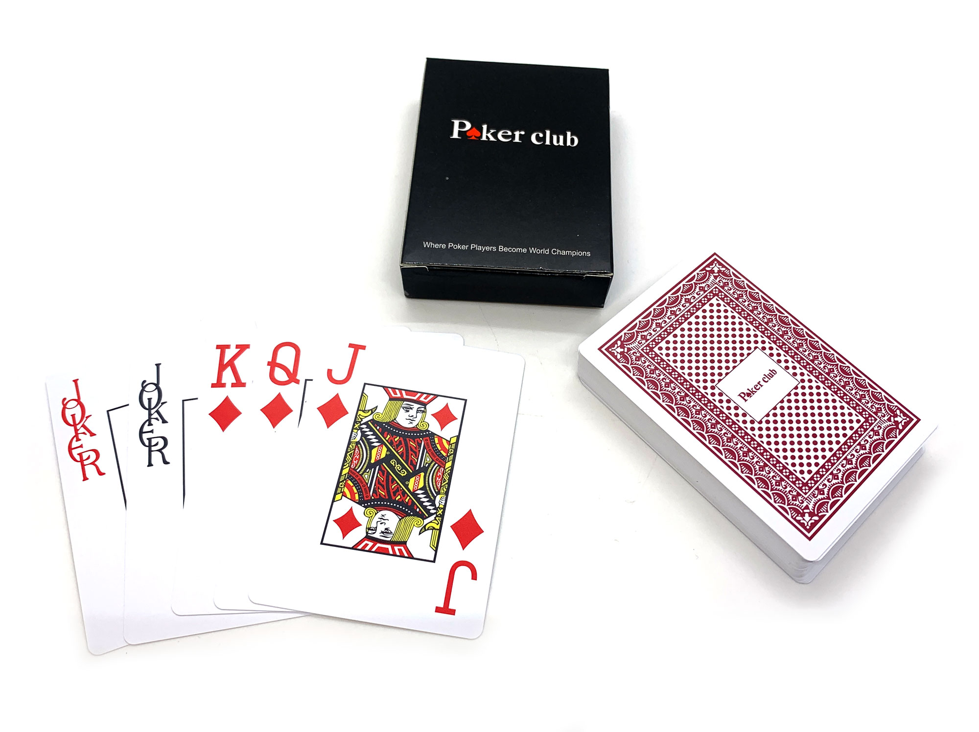 Карты игральные пластиковые красная рубашка (POKER CLUB)(9,2х6,5х2 см) Карты игральные пластиковые красная рубашка (POKER CLUB)(9,2х6,5х2 см)