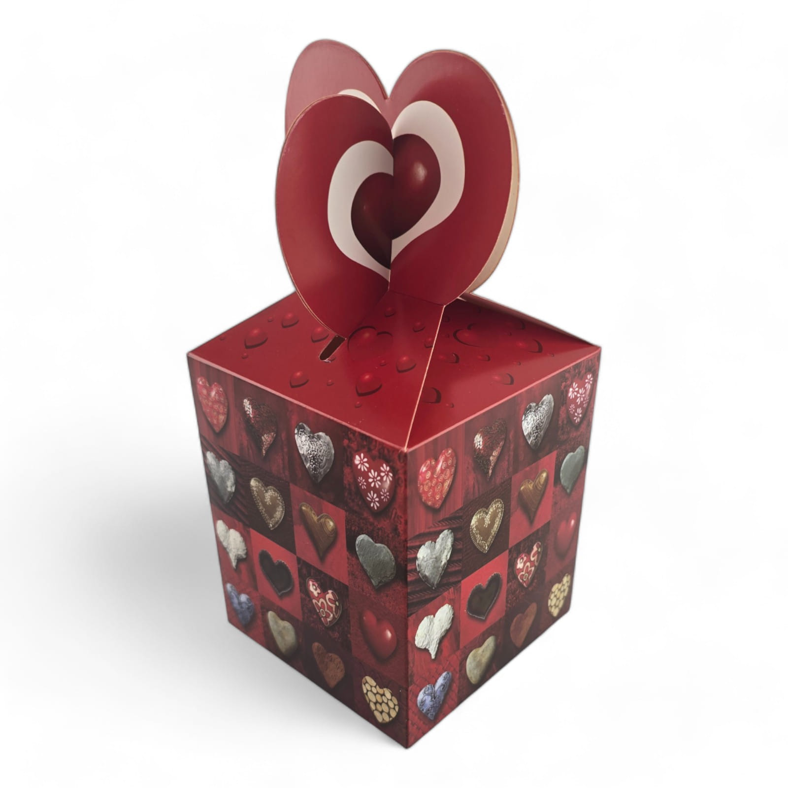 Подарочная коробка «Сердечки» (20х9х9 см) Подарочная коробка «Сердечки» (20х9х9 см)