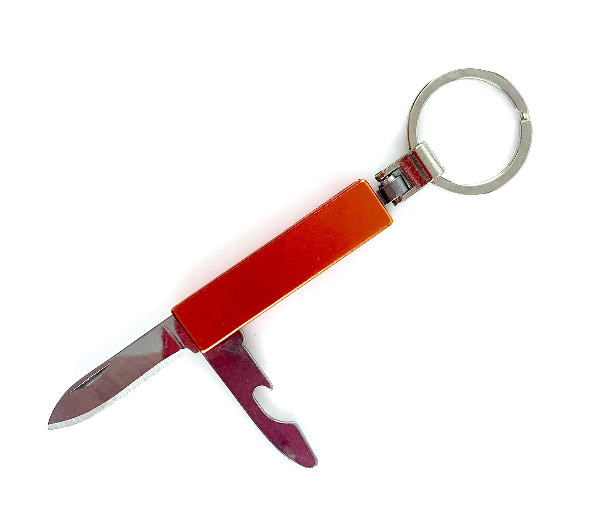 Нож-брелок с перочинным ножом оранжевый (2 в 1)(9,5х3х1см) Нож-брелок с перочинным ножом оранжевый (2 в 1)(9,5х3х1см)
