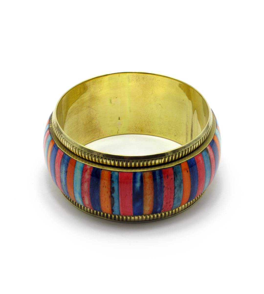 Браслет медный с цветными вставками (d-7.5 см) Браслет медный с цветными вставками (d-7.5 см) код 27830