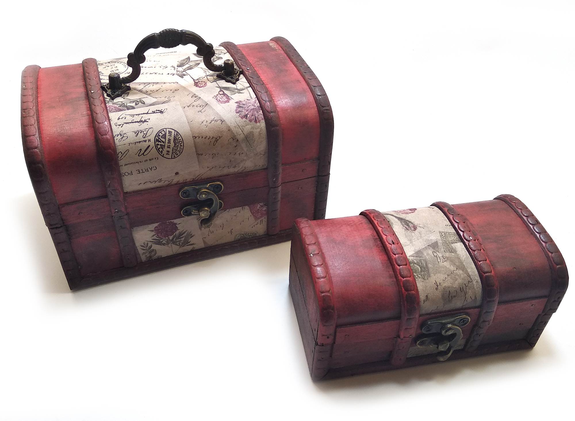 Сундучки набор 2 шт. (18х11х12 см 14х7,5х7 см) Сундучки набор 2 шт. (18х11х12 см 14х7,5х7 см)