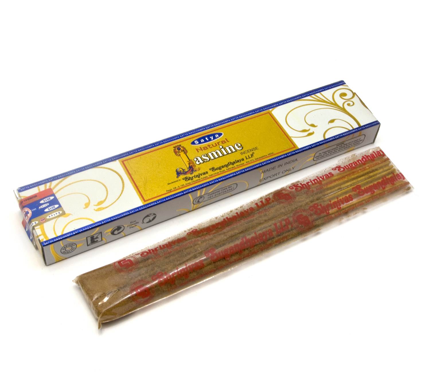 Natural Jasmine(Натуральный Жасмин)(15 gm)(Satya) пыльцовое благовоние Natural Jasmine(Натуральный Жасмин)(15 gm)(Satya) пыльцовое благовоние