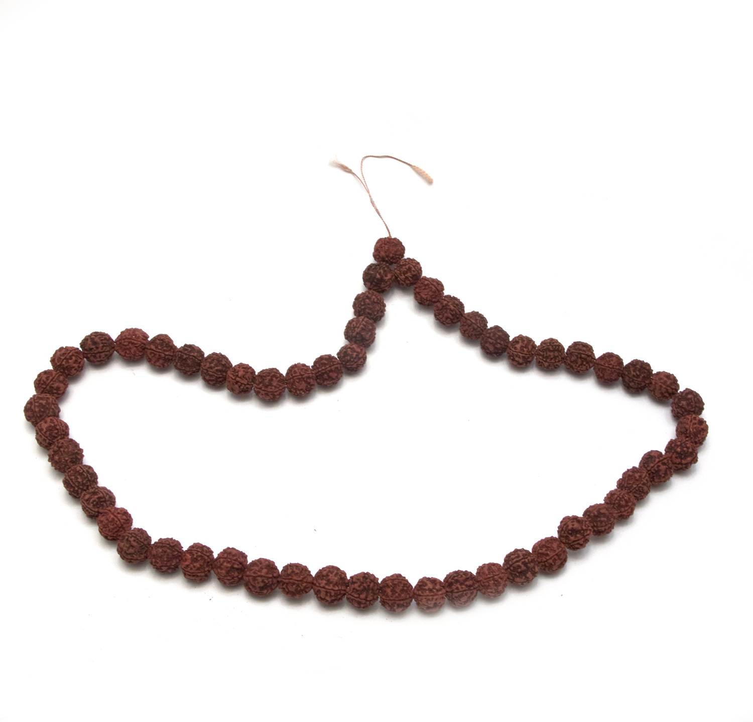 Четки из рудракши (44 см)(54 бусины)(бусина d-1,7 см) Четки из рудракши (44 см)(54 бусины)(бусина d-1,7 см)