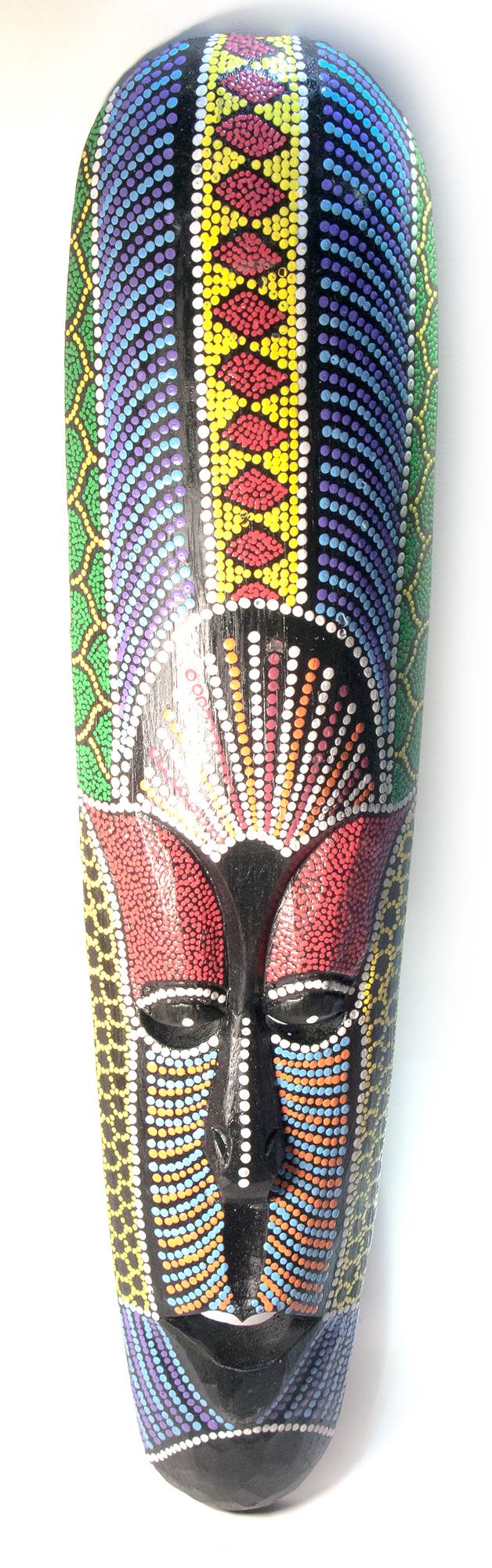 Маска расписная деревянная (51х12,5х2,5 см) Маска расписная деревянная (51х12,5х2,5 см)