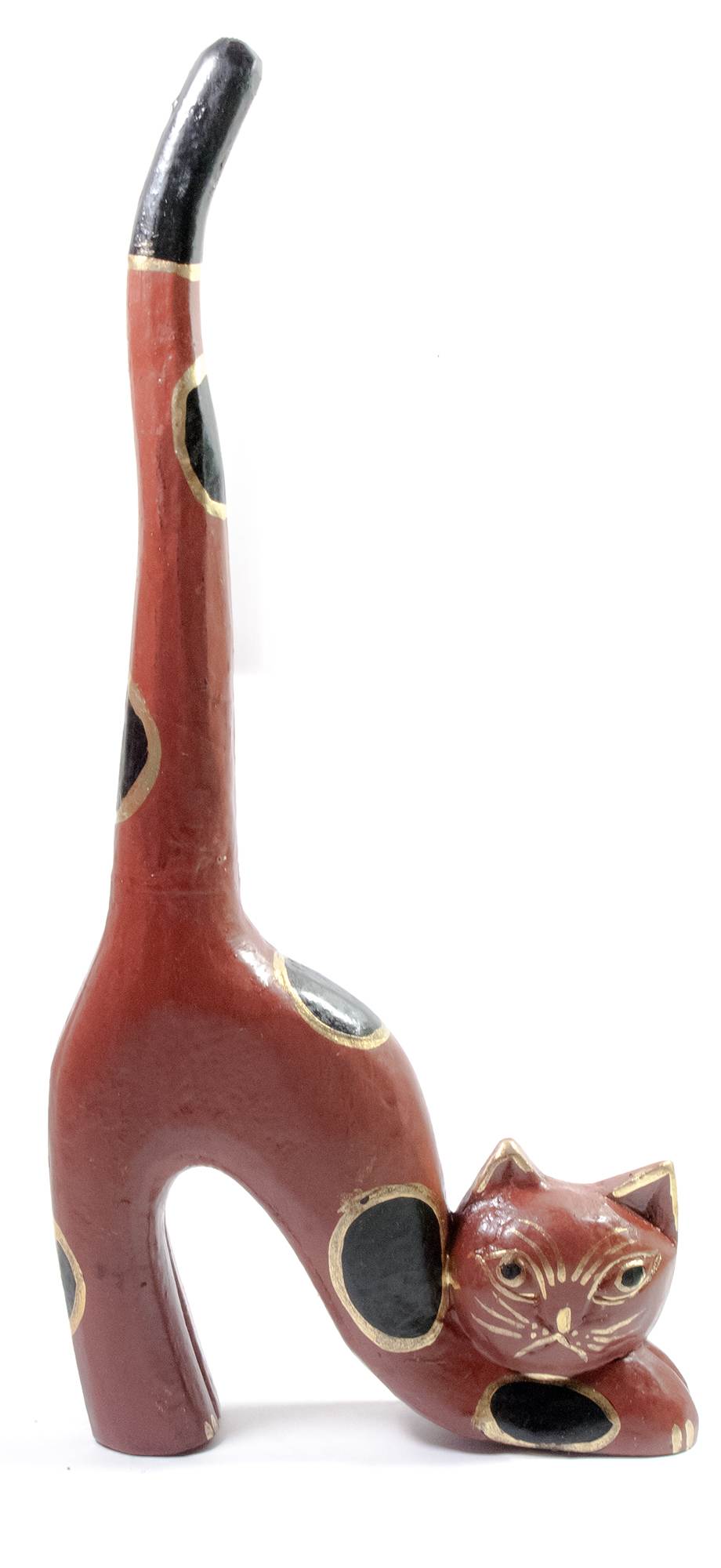 Статуэтка Кошка с длинным хвостом дерево (26,5х12х3 см) Статуэтка Кошка с длинным хвостом дерево (26,5х12х3 см)