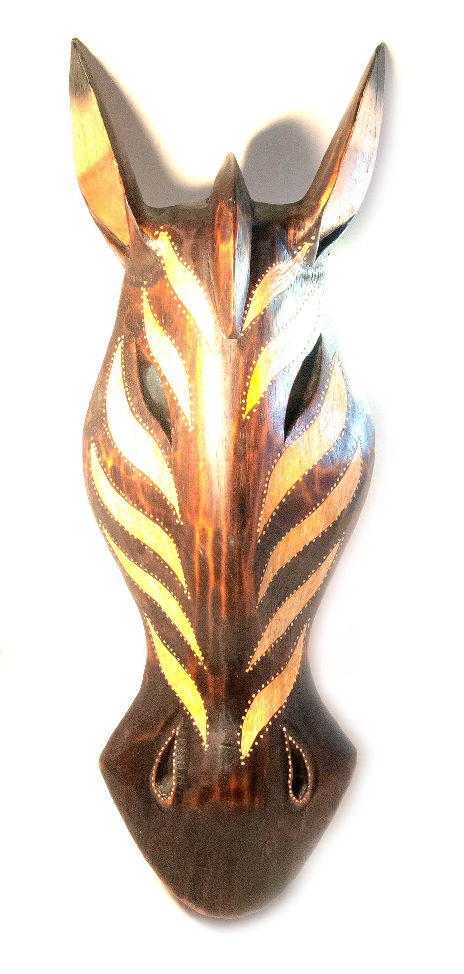 Маска Зебра расписная деревянная (41х14х6 см) Маска 'Зебра' расписная деревянная (41х14х6 см)