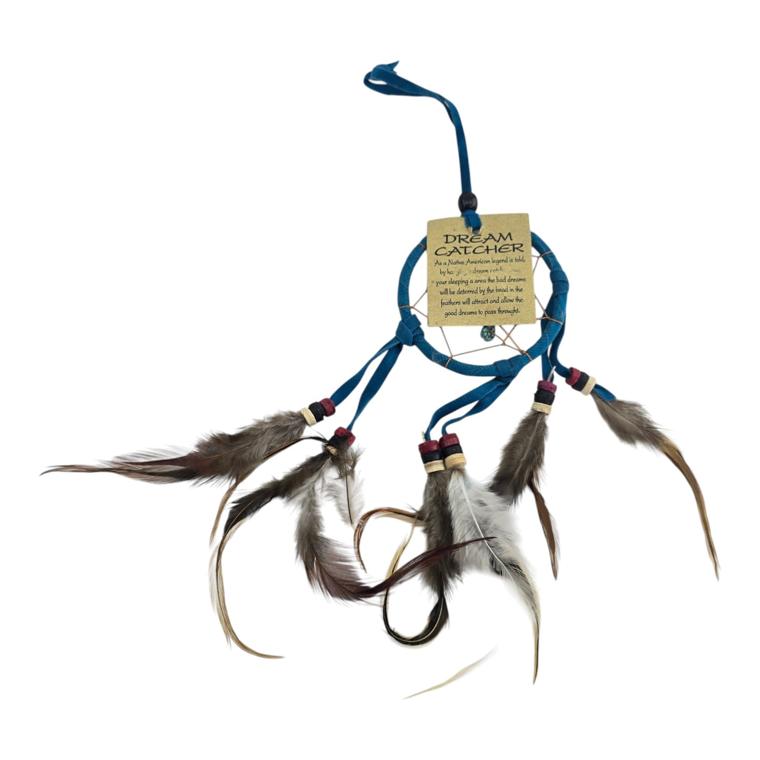 Ловец снов синий (d-6,5 см h-25 см) Ловец снов синий (d-6,5 см h-25 см)