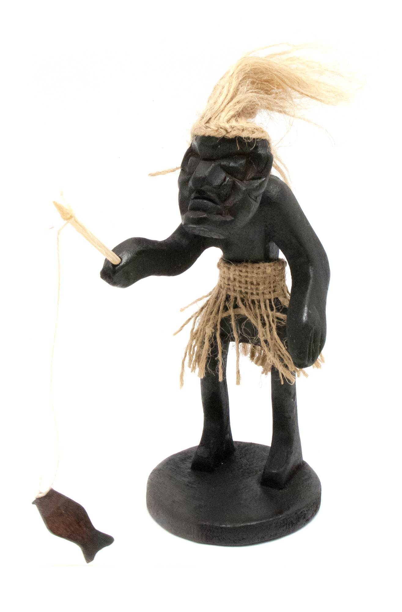 Папуас Рыбак дерево (16х15х7 см) Папуас 'Рыбак' дерево (16х15х7 см)